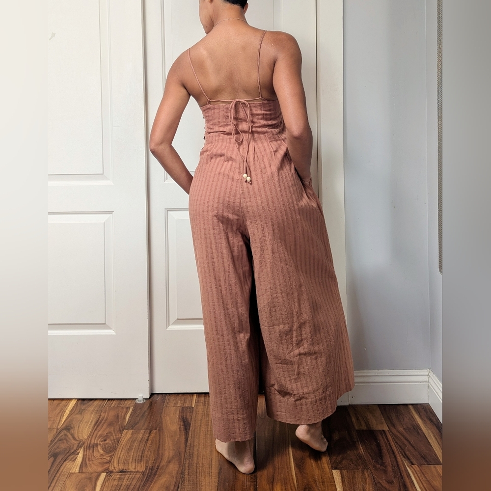 By Together Salmon Wide Leg Jumpsuit - Picture 2 of 7